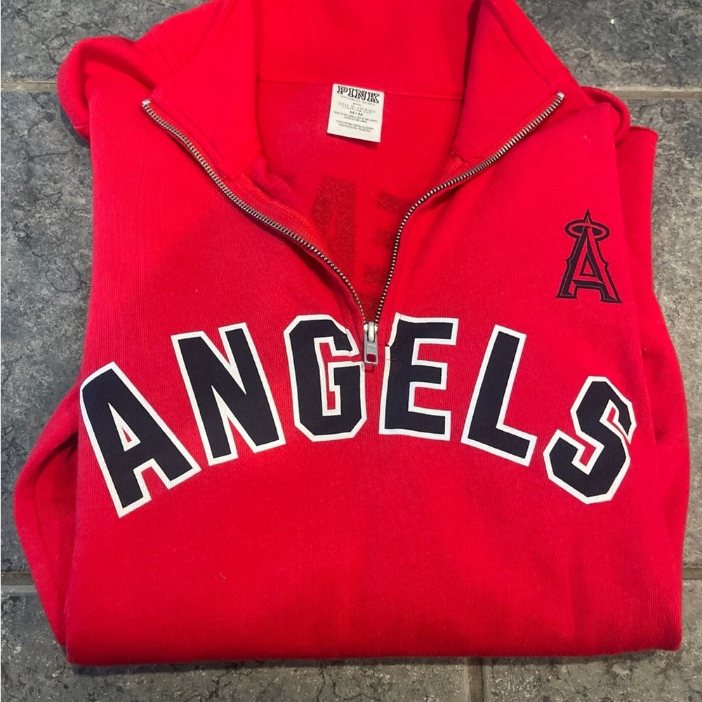 Pink Red Graphic Hoodie